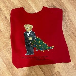 Red polo Ralph Lauren sweatshirt